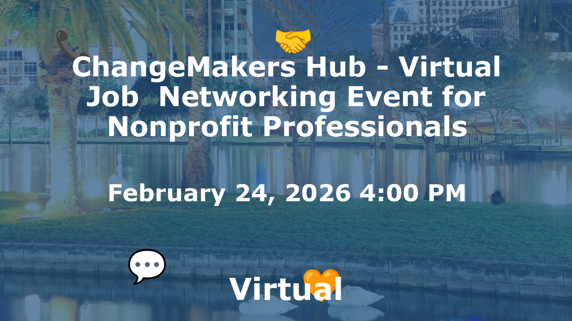 ChangeMakers Hub - Virtual Job  Networking Event for Nonprofit Professionals event image